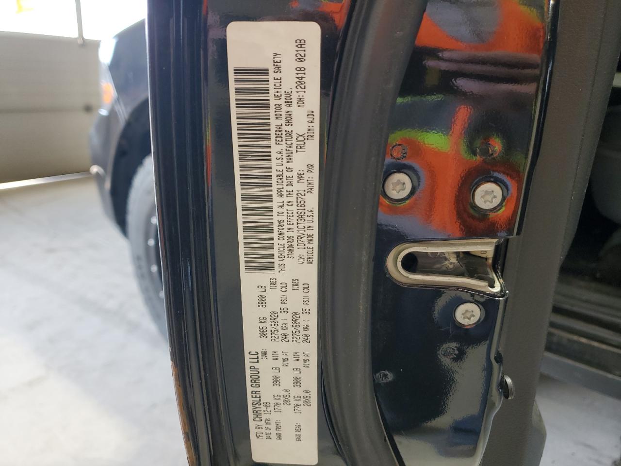 2010 Dodge Ram 1500 VIN: 1D7RV1CT3AS165721 Lot: 48383024