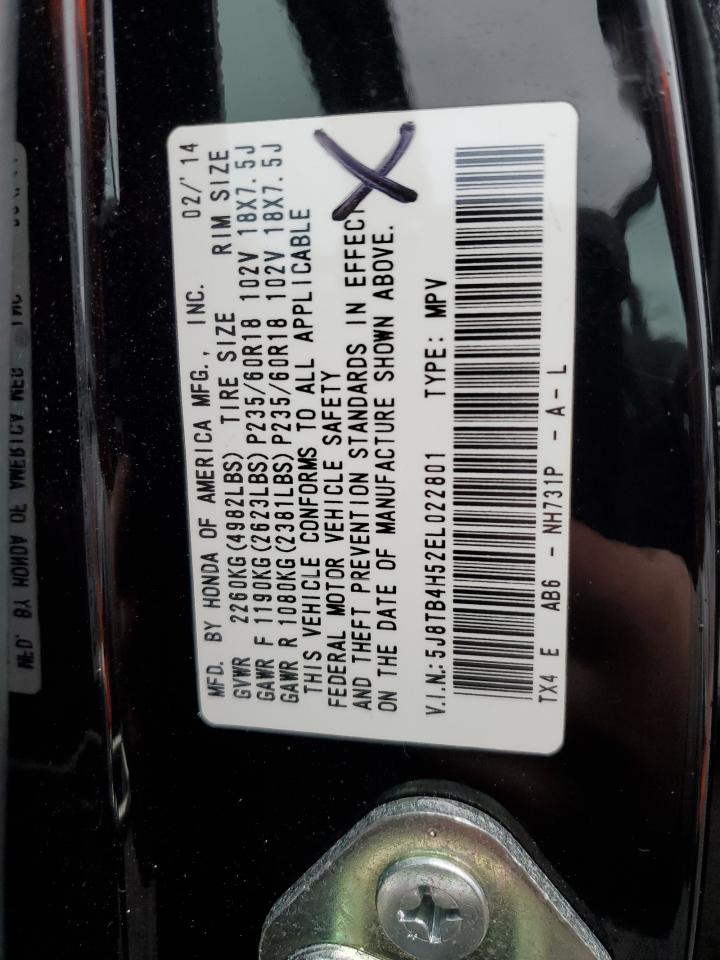 5J8TB4H52EL022801 2014 Acura Rdx Technology