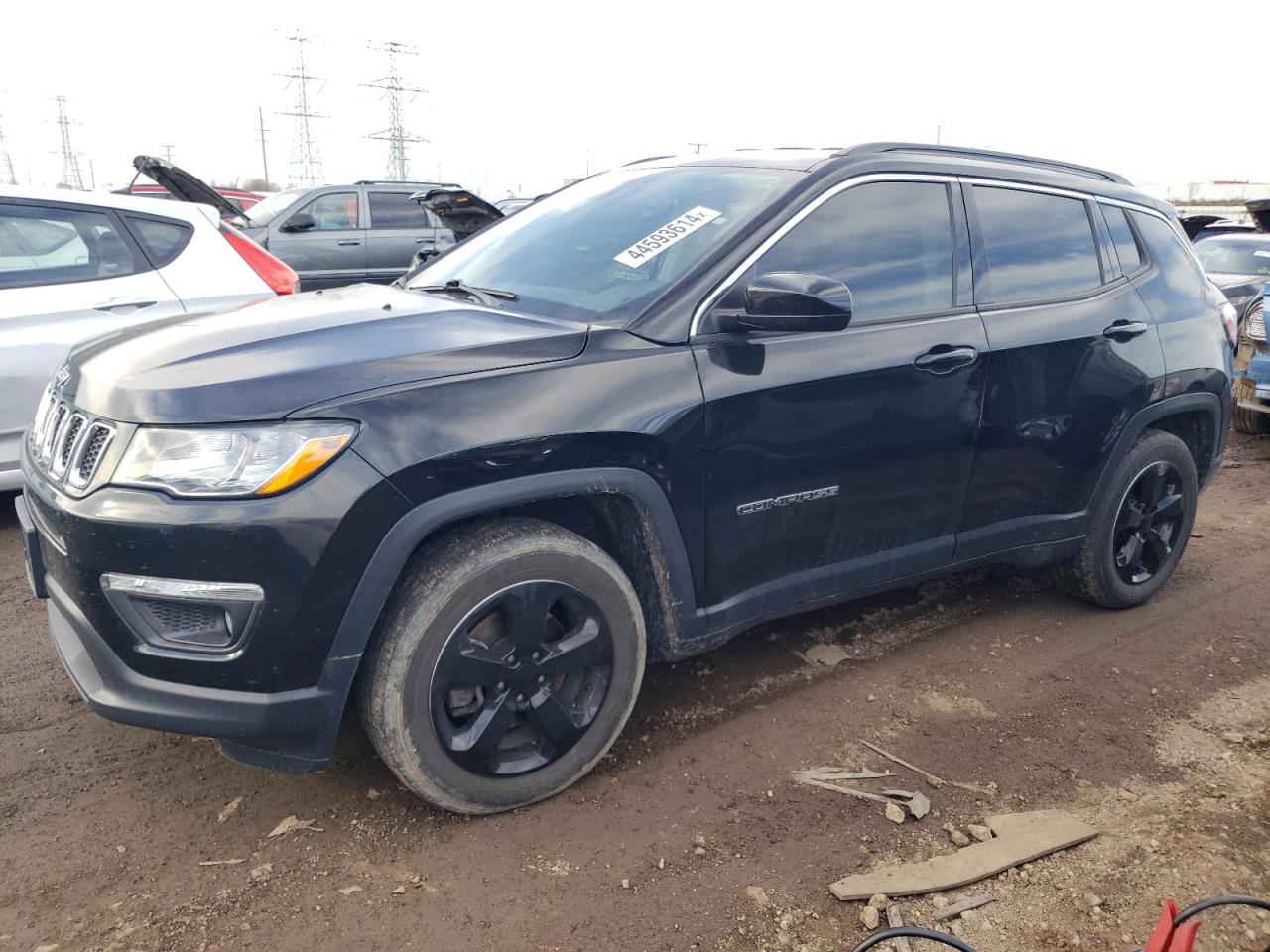 2019 Jeep Compass Latitude VIN: 3C4NJCBB8KT726634 Lot: 44593614