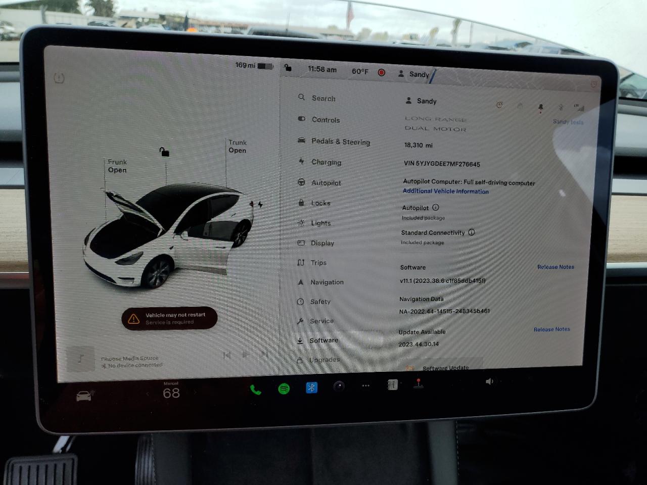 2021 Tesla Model Y VIN: 5YJYGDEE7MF276645 Lot: 45646124