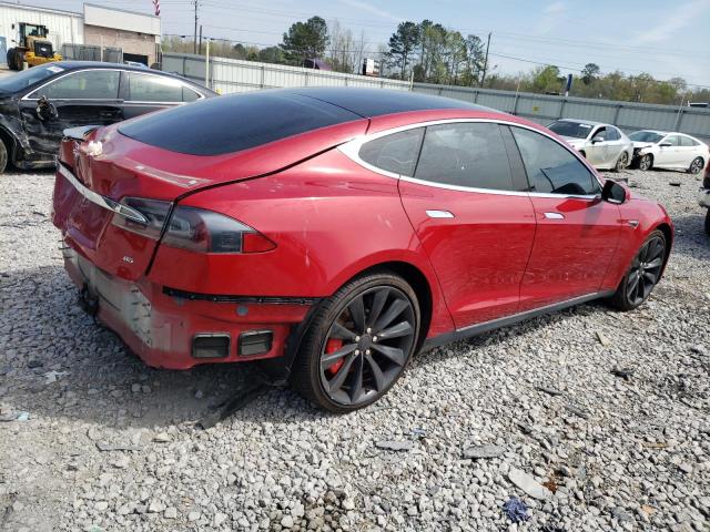  TESLA MODEL S 2014 Красный