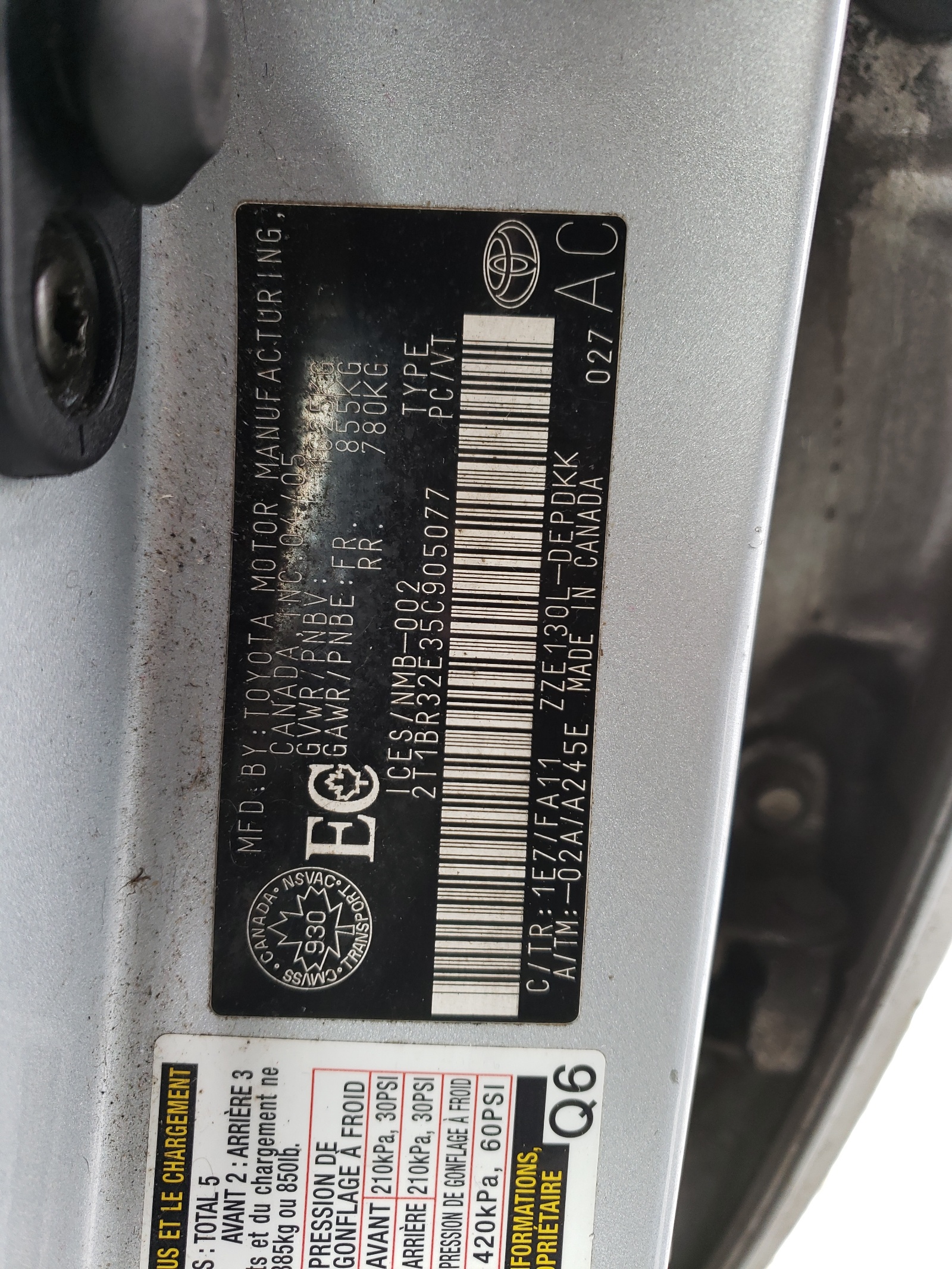 2T1BR32E35C905077 2005 Toyota Corolla Ce