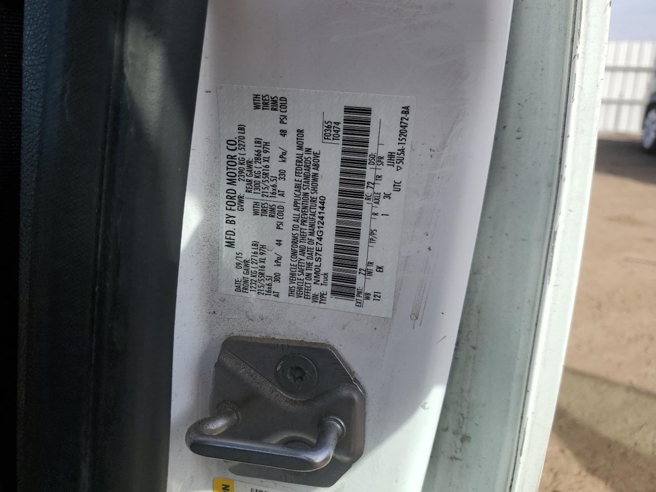 NM0LS7E74G1241440 2016 Ford Transit Connect Xl