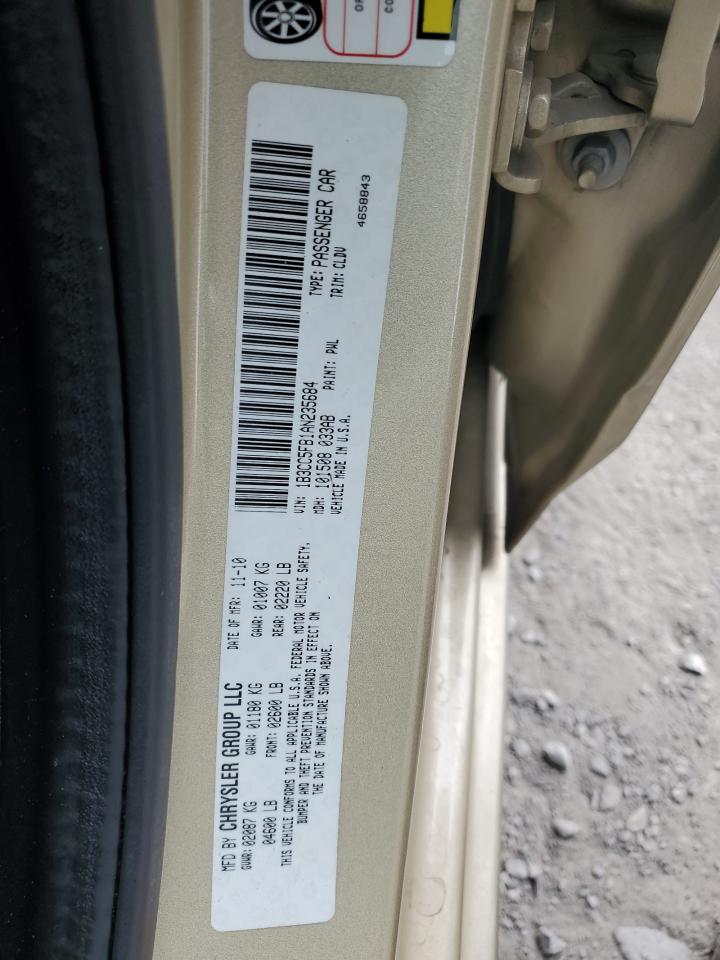 2010 Dodge Avenger R/T VIN: 1B3CC5FB1AN235684 Lot: 47341474