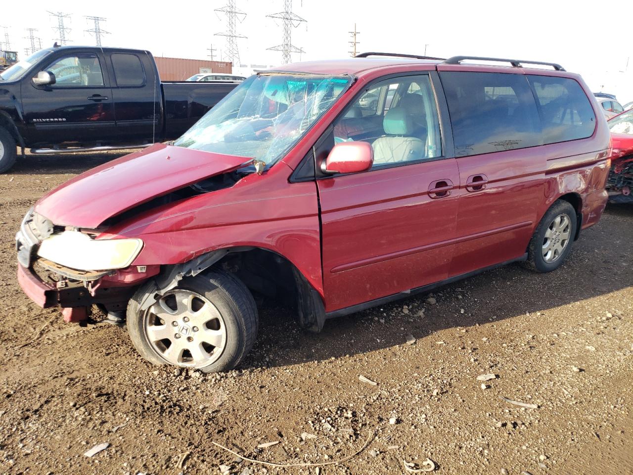 2002 Honda Odyssey Exl იყიდება Elgin-ში, IL - Side