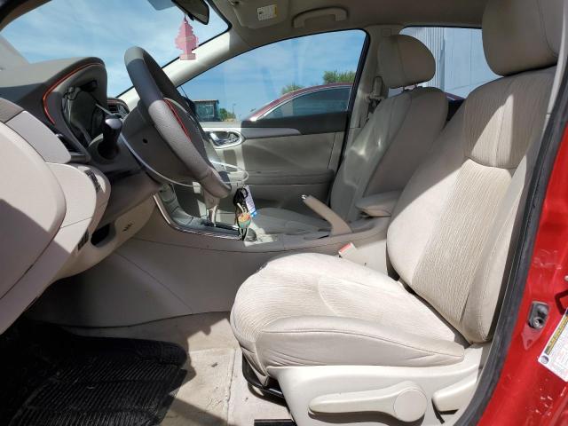  NISSAN SENTRA 2014 Красный