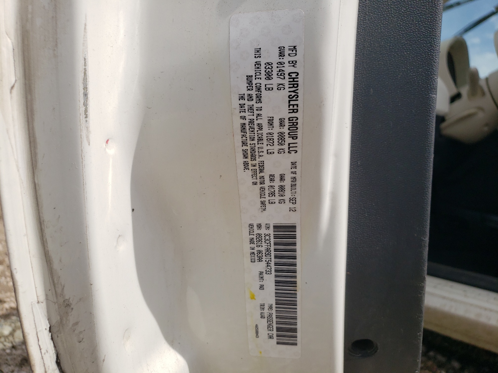 3C3CFFAR9DT544733 2013 Fiat 500 Pop