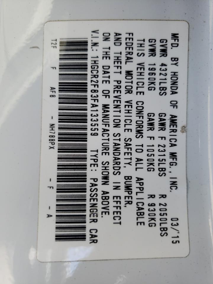 1HGCR2F83FA133559 2015 HONDA ACCORD - Image 13