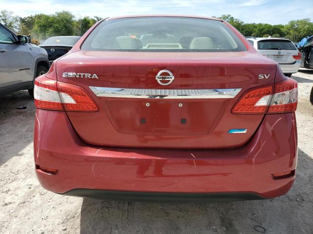  NISSAN SENTRA 2014 Красный