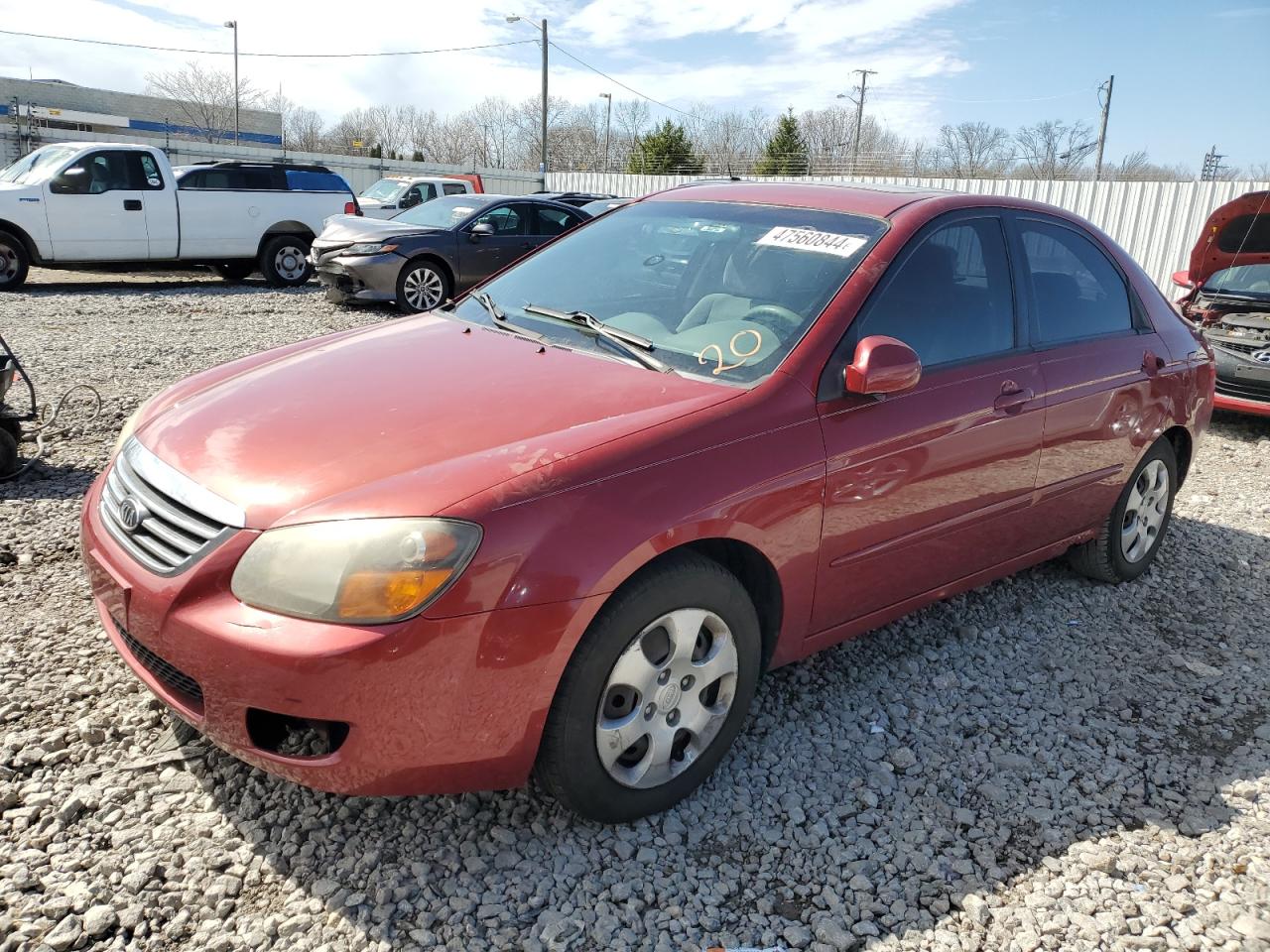 2009 Kia Spectra Ex VIN: KNAFE221695627568 Lot: 47560844