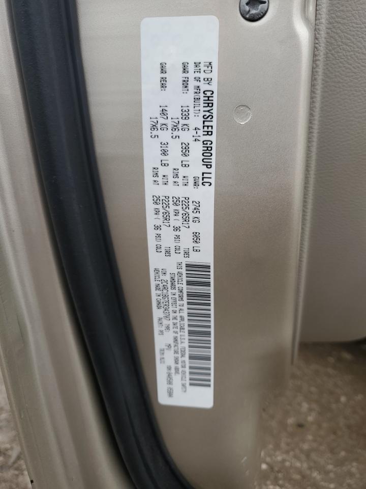 2014 Chrysler Town & Country Touring VIN: 2C4RC1BG7ER343707 Lot: 47056144