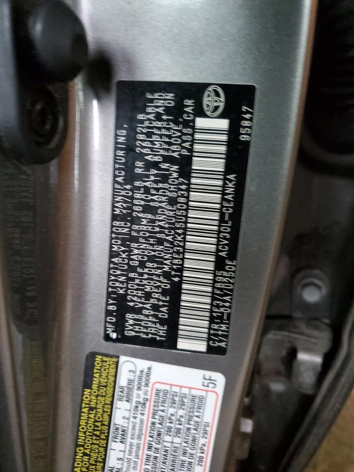 2005 Toyota Camry Le VIN: 4T1BE32K45U508347 Lot: 48636424