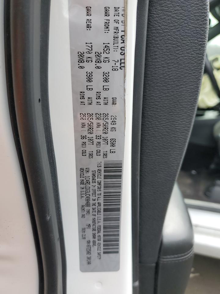 2018 Dodge Durango Gt VIN: 1C4RDJDG3JC490488 Lot: 45197334