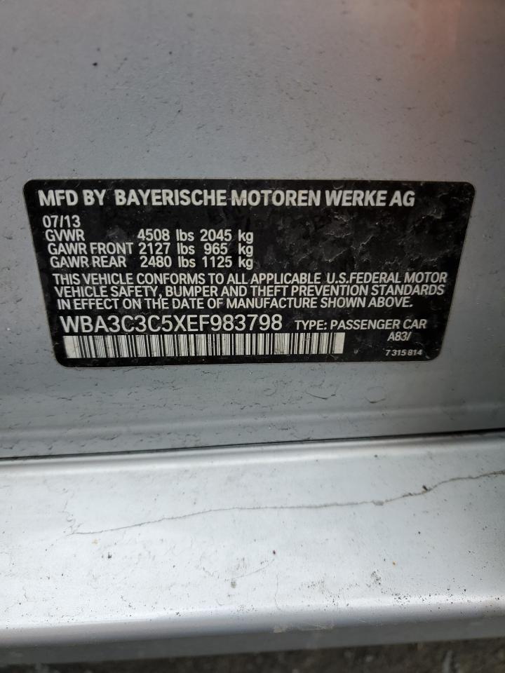 VIN WBA3C3C5XEF983798 2014 BMW 3 SERIES no.12