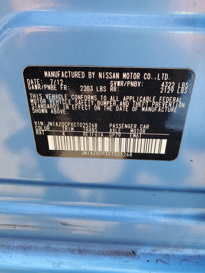 JN1AZ0CPXCT025268 2012 Nissan Leaf Sv