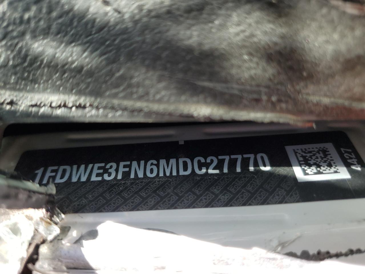 2021 Ford Econoline E350 Super Duty Cutaway Van VIN: 1FDWE3FN6MDC27770 Lot: 45607574