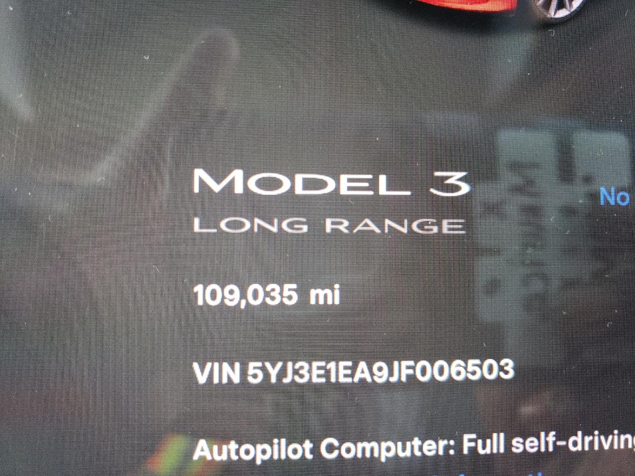 5YJ3E1EA9JF006503 2018 Tesla Model 3