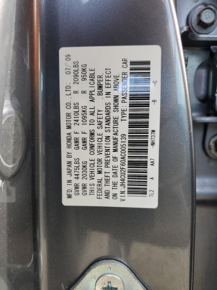 JH4CU2F60AC005139 2010 Acura Tsx