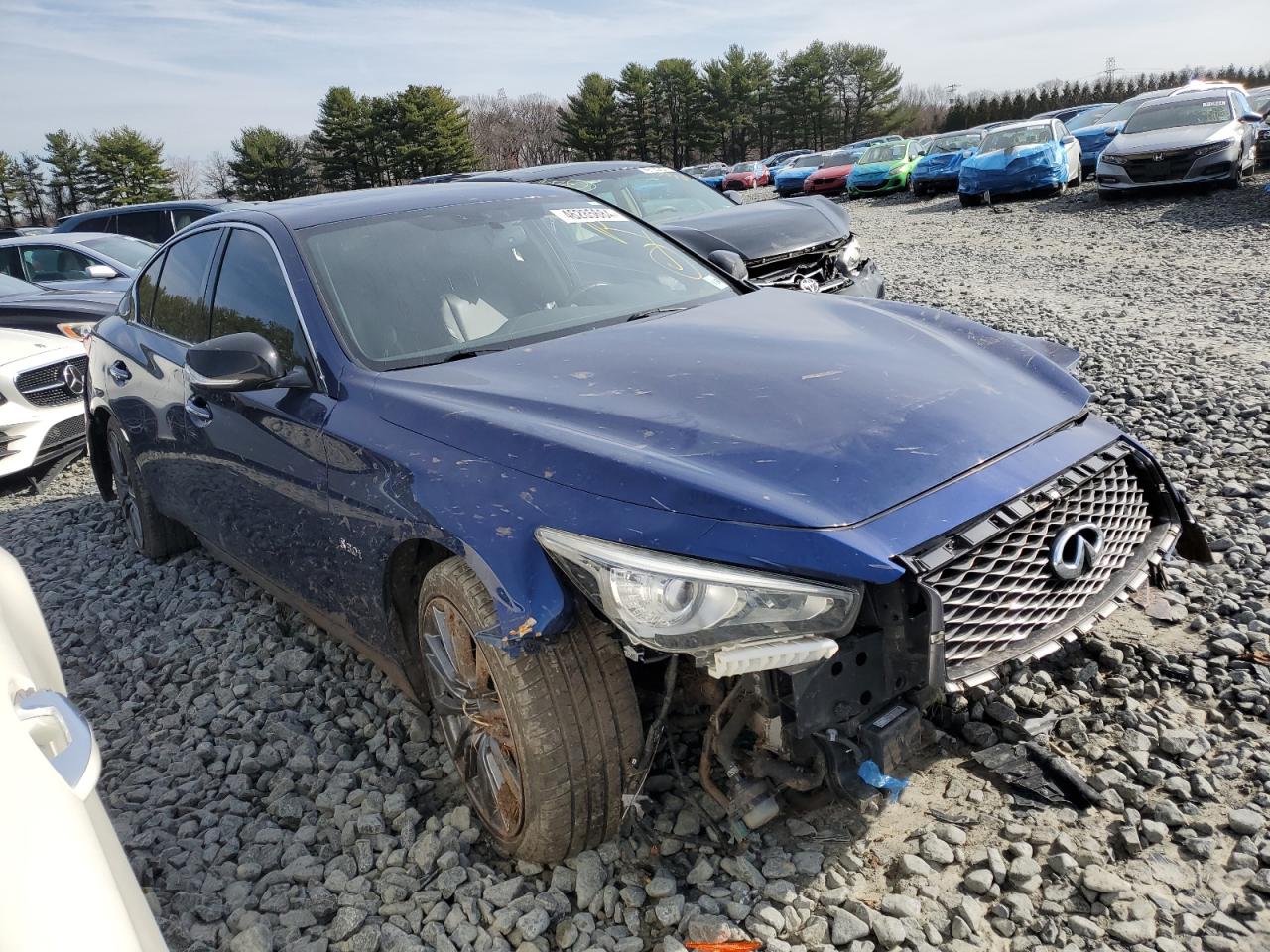 2019 Infiniti Q50 Red Sport 400 VIN: JN1FV7AR9KM800215 Lot: 46285684