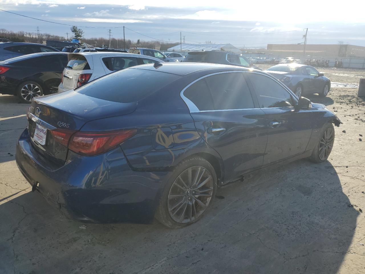 2019 Infiniti Q50 Red Sport 400 VIN: JN1FV7AR9KM800215 Lot: 46285684