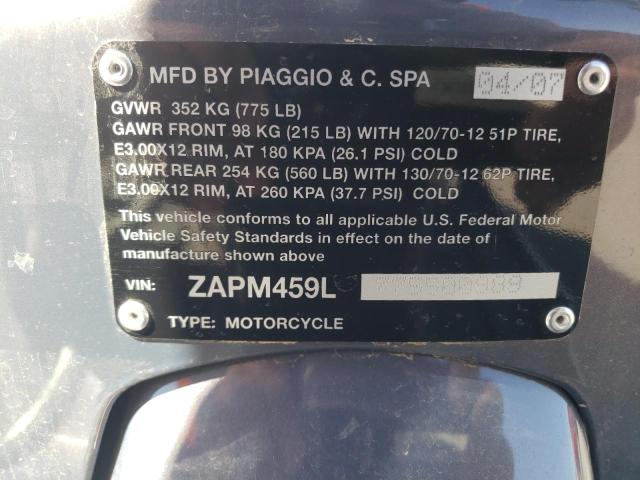 2007 VESPA GTS 250  