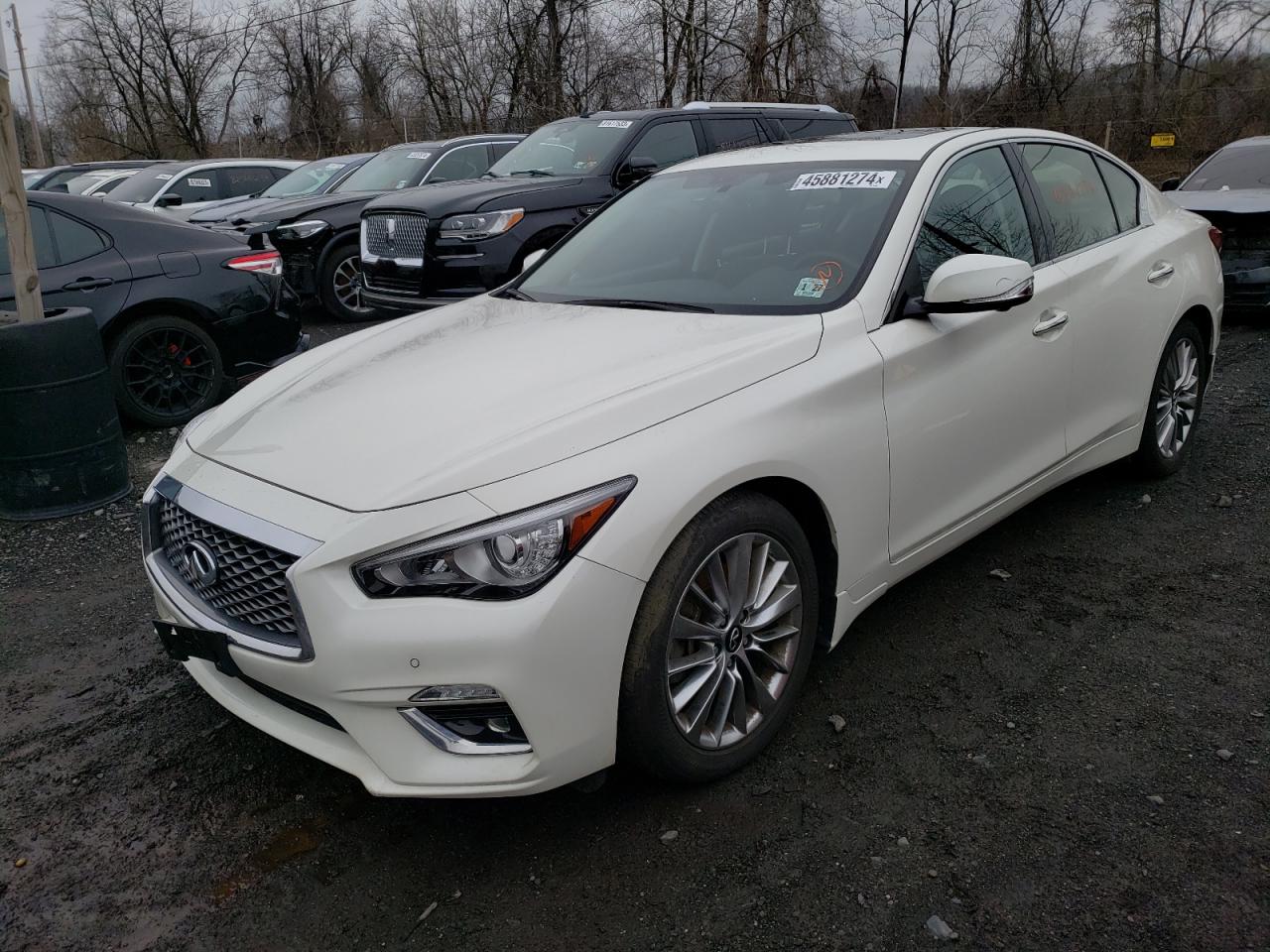 2022 Infiniti Q50 Luxe VIN: JN1EV7BR5NM341098 Lot: 45881274