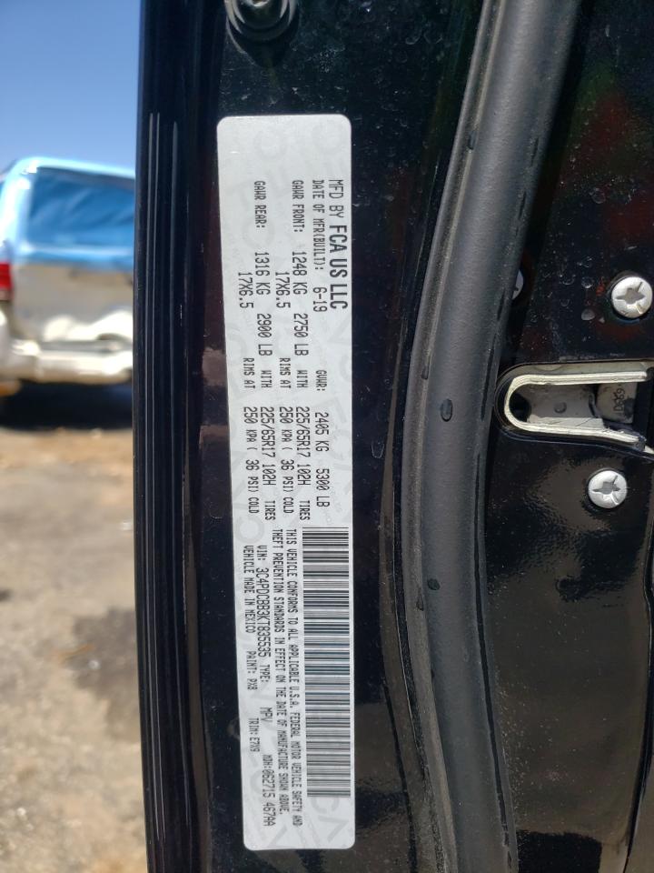 2019 Dodge Journey Se VIN: 3C4PDCBB3KT835535 Lot: 59047164