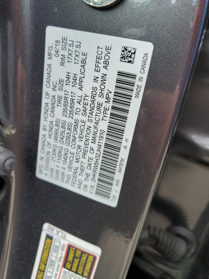 2HKRW5H32JH411910 2018 Honda Cr-V Lx