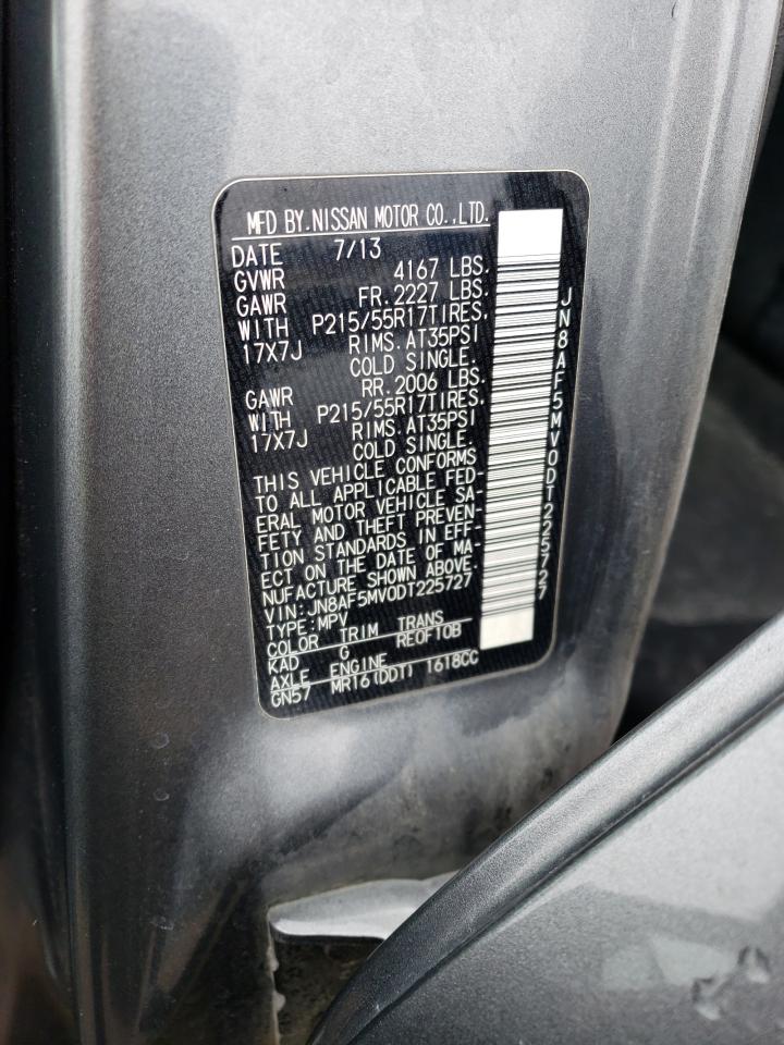 2013 Nissan Juke S VIN: JN8AF5MV0DT225727 Lot: 45921484