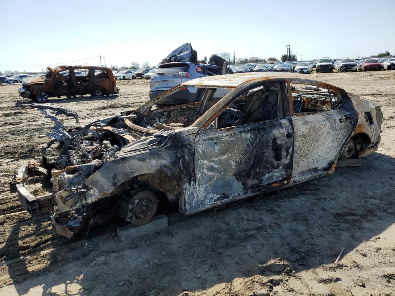 2020 Nissan Altima Sr იყიდება Fresno-ში, CA - Burn