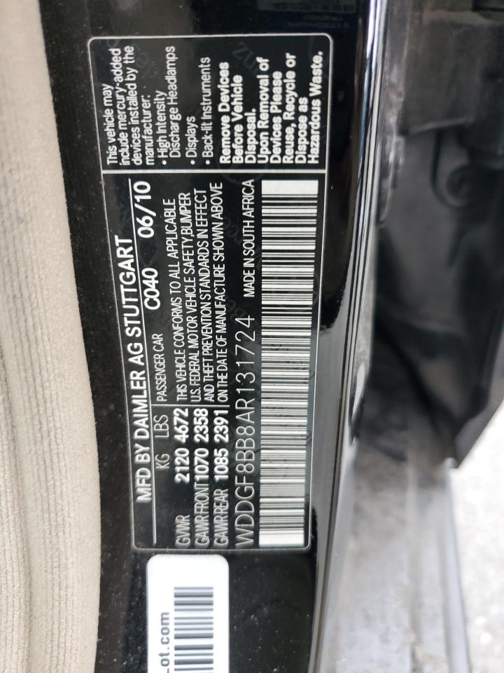 2010 Mercedes-Benz C 300 4Matic VIN: WDDGF8BB8AR131724 Lot: 54679494