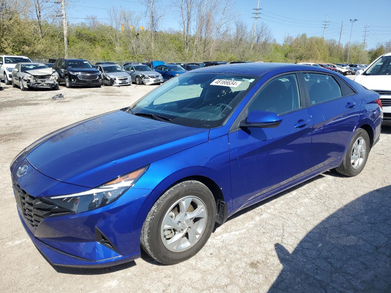 2022 Hyundai Elantra Se VIN: KMHLL4AG1NU364544 Lot: 48166634