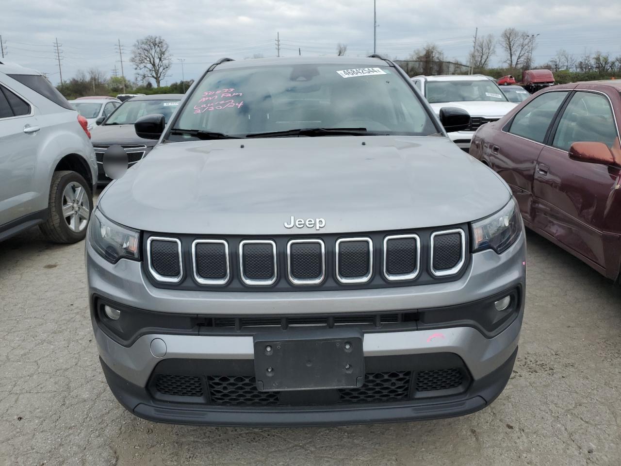 2022 Jeep Compass Latitude VIN: 3C4NJCBB2NT229177 Lot: 46842544