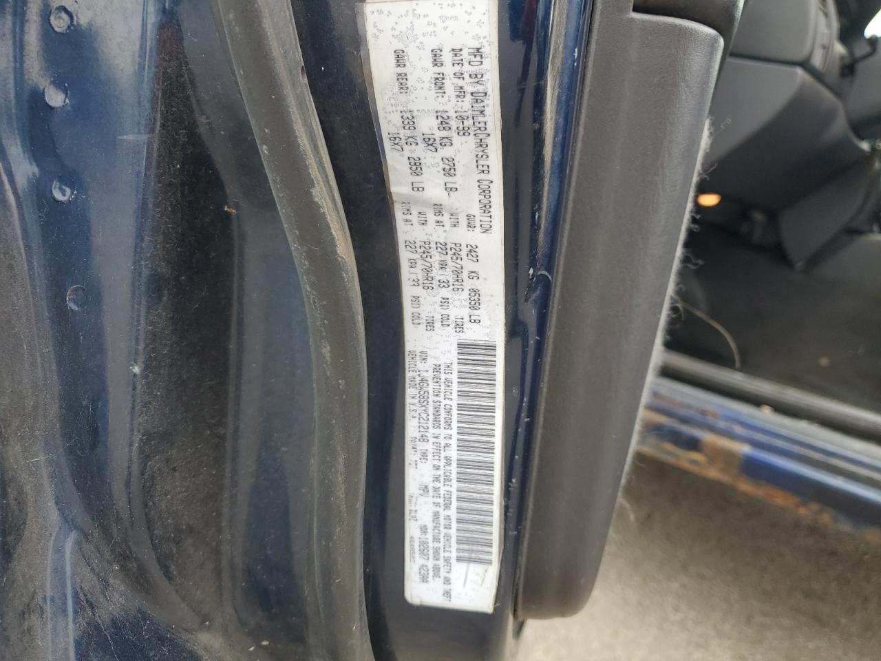 2000 Jeep Grand Cherokee Limited VIN: 1J4GW58SXYC212148 Lot: 47412894