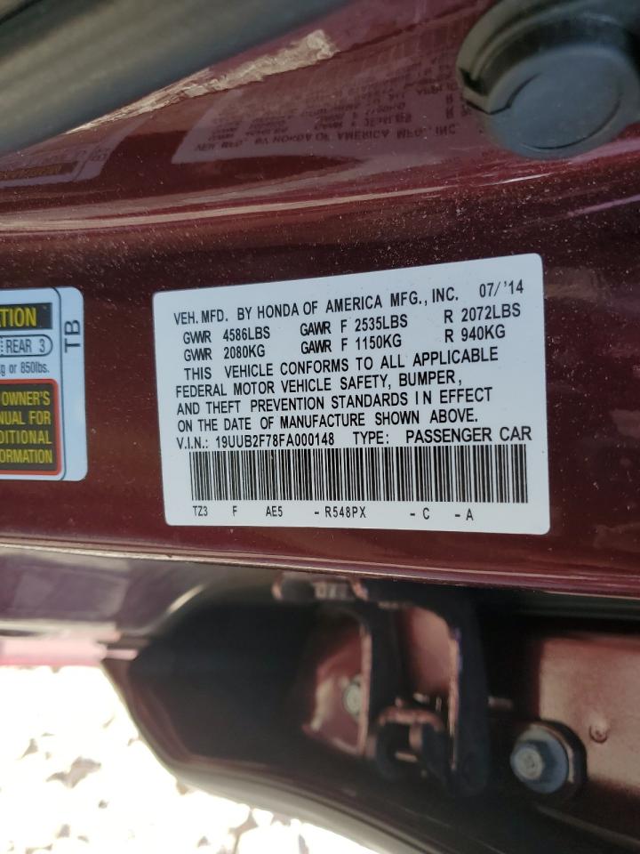 19UUB2F78FA000148 2015 Acura Tlx Advance