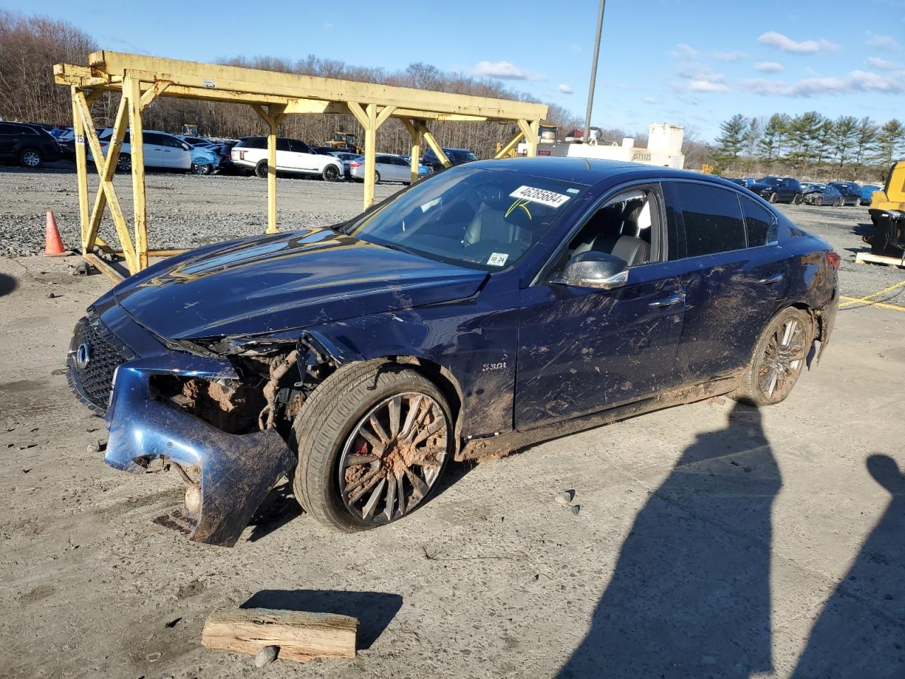 2019 Infiniti Q50 Red Sport 400 VIN: JN1FV7AR9KM800215 Lot: 46285684