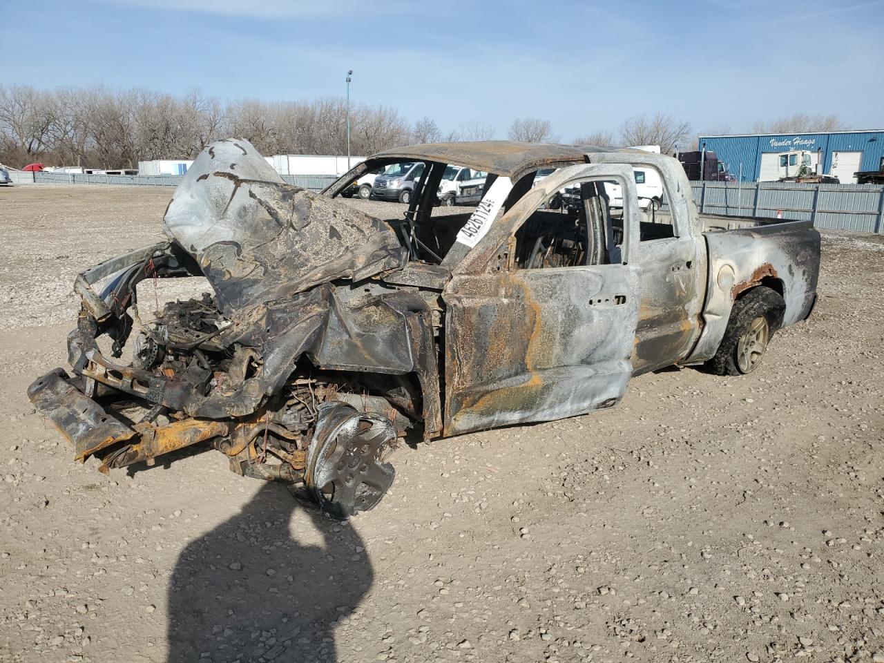 2006 Dodge Dakota Quad Slt en Venta en Des Moines, IA - Burn