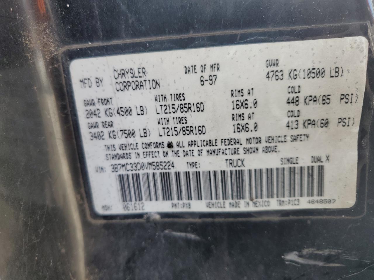 3B7MC33D0VM585224 1997 Dodge Ram 3500