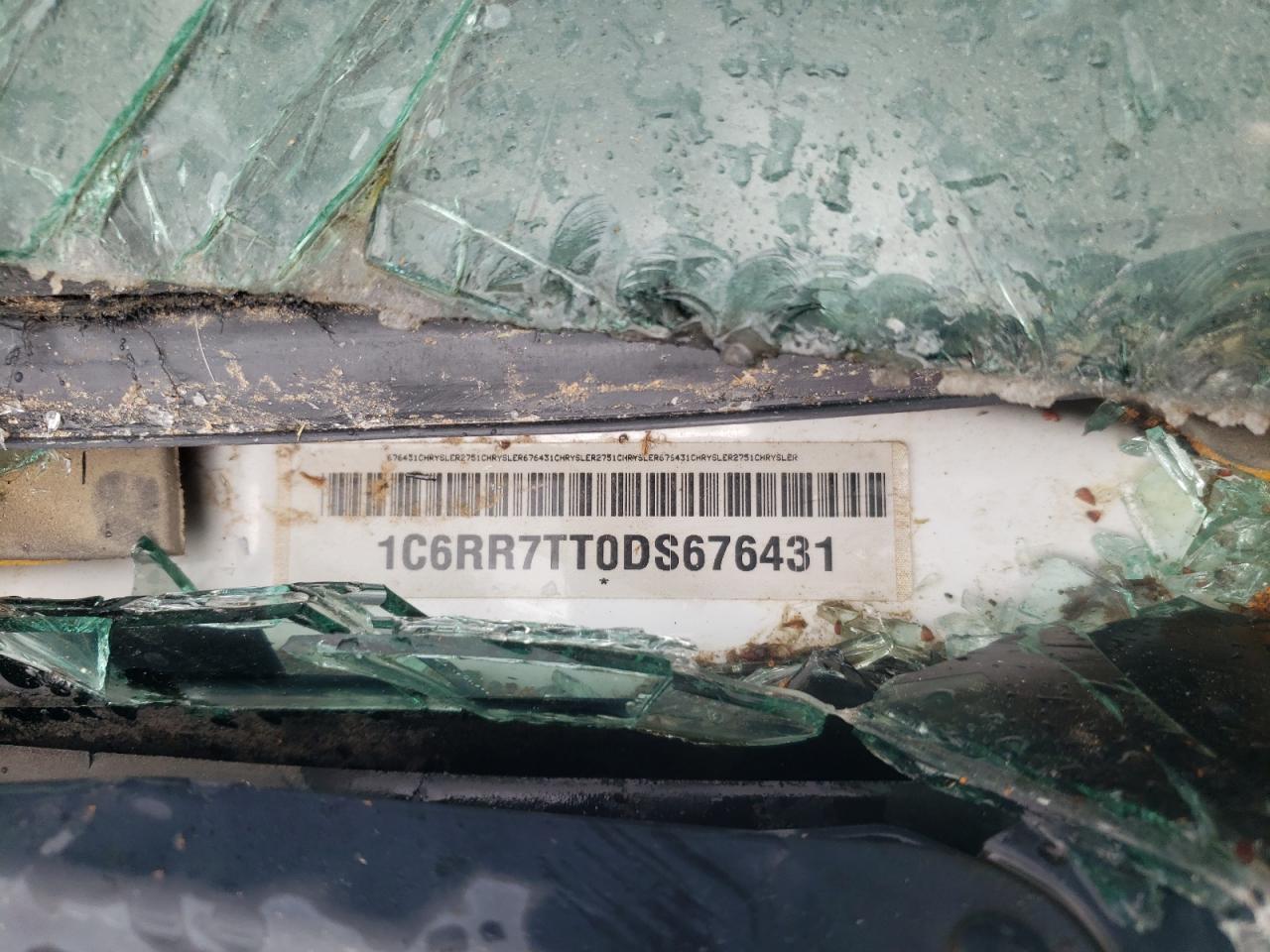 2013 Ram 1500 Slt VIN: 1C6RR7TT0DS676431 Lot: 47372784