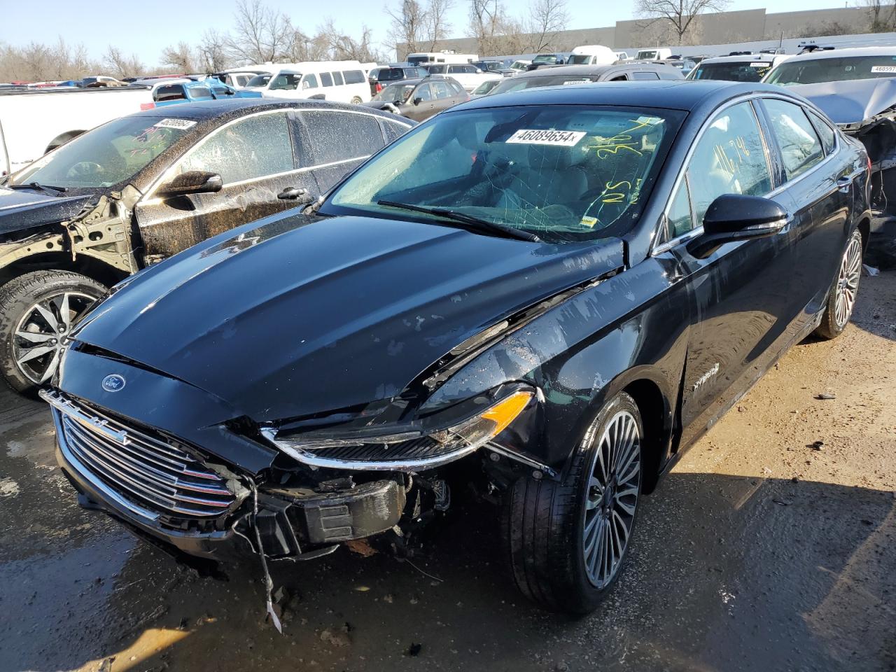 2018 Ford Fusion Titanium/Platinum Hev VIN: 3FA6P0RU1JR152338 Lot: 46089654