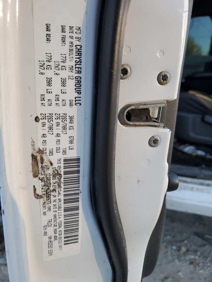 2012 Dodge Ram 1500 Slt VIN: 1C6RD7GP4CS292677 Lot: 82371414