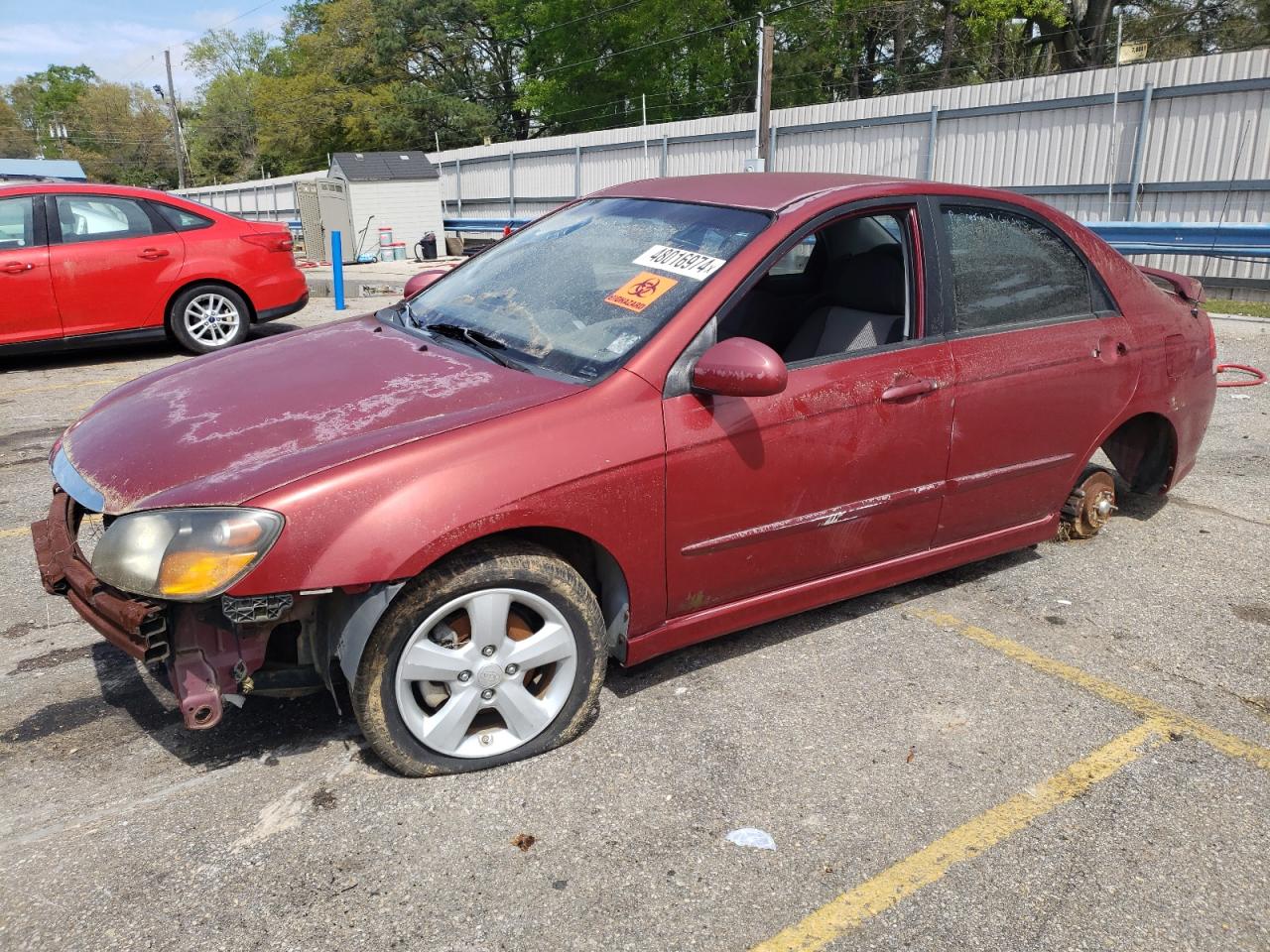 2009 Kia Spectra Ex VIN: KNAFE22199502608 Lot: 48016974