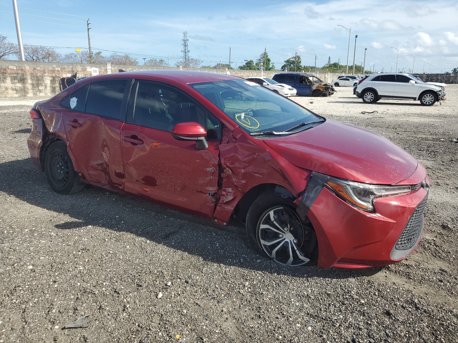 2022 Toyota Corolla Le vin: JTDEPMAE8NJ218126