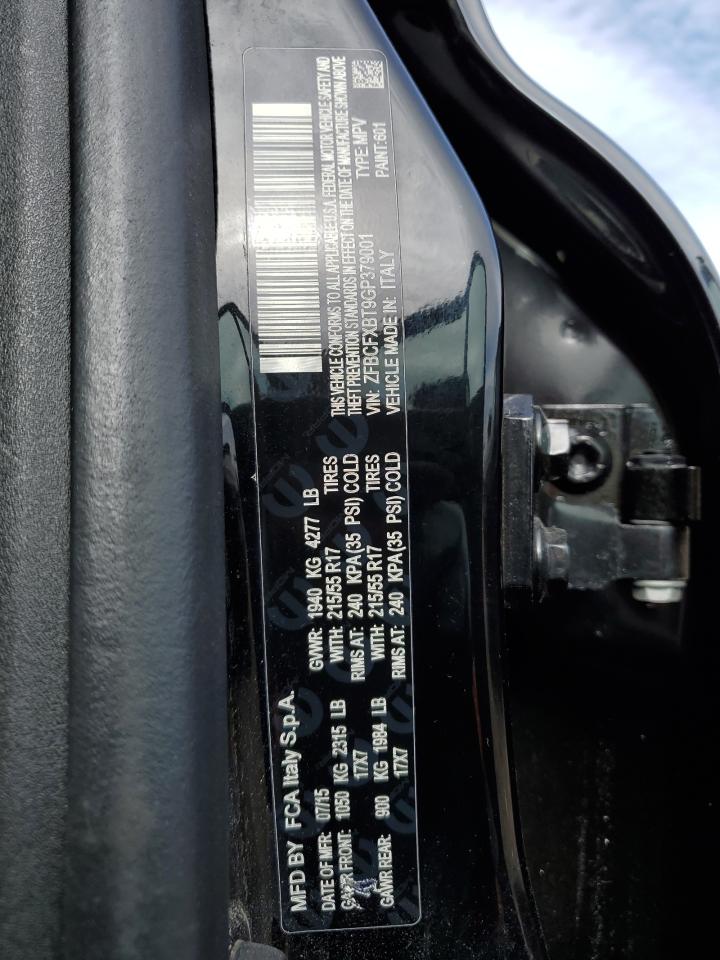 2016 Fiat 500X Easy VIN: ZFBCFXBT9GP379001 Lot: 47780224