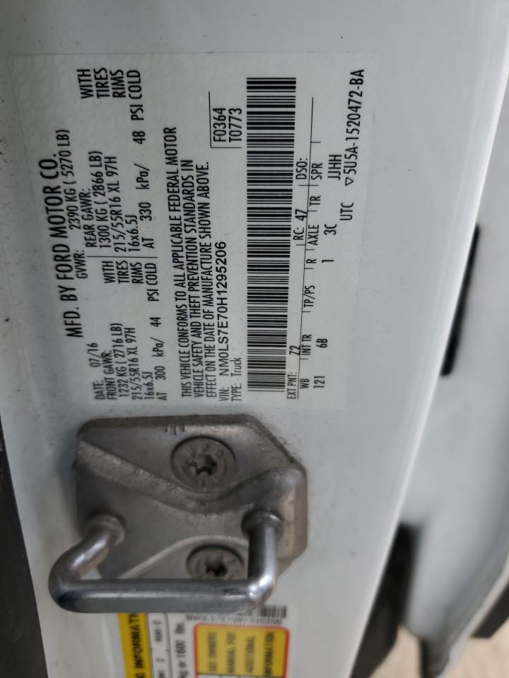 NM0LS7E70H1295206 2017 Ford Transit Connect Xl