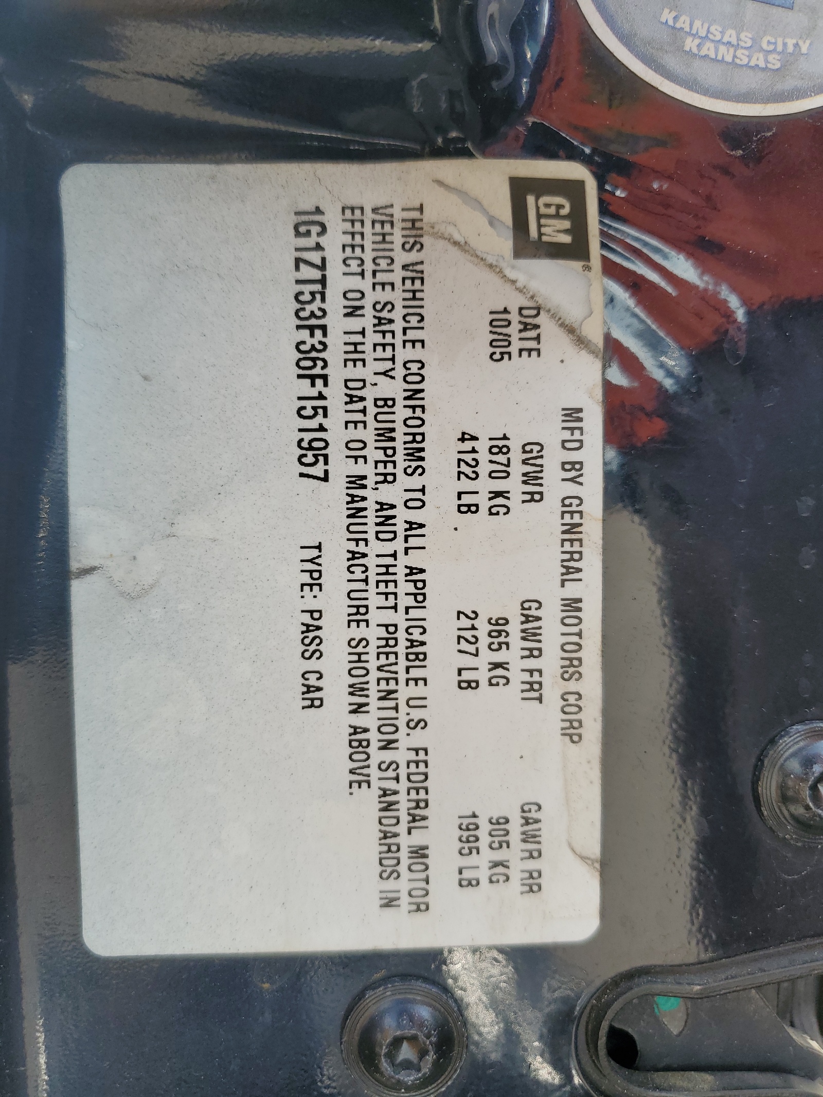 1G1ZT53F36F151957 2006 Chevrolet Malibu Lt