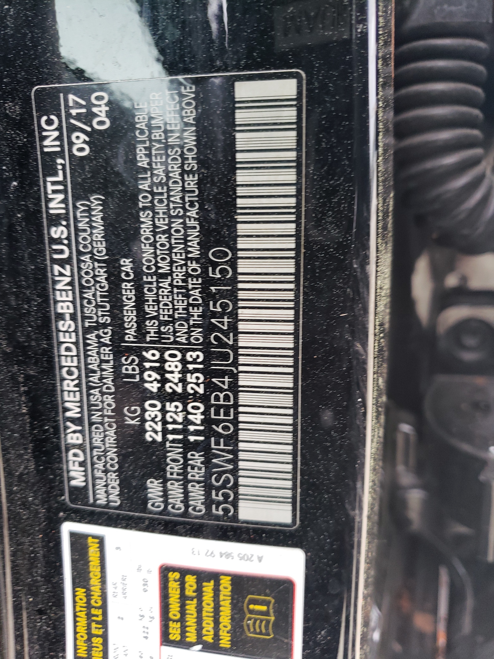 55SWF6EB4JU245150 2018 Mercedes-Benz C 43 4Matic Amg