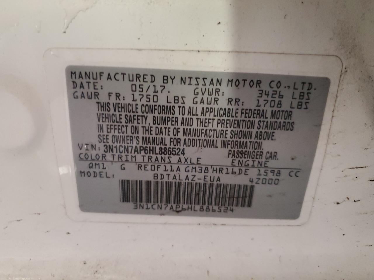 2017 Nissan Versa - Image 12