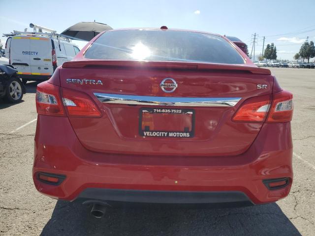  NISSAN SENTRA 2017 Czerwony