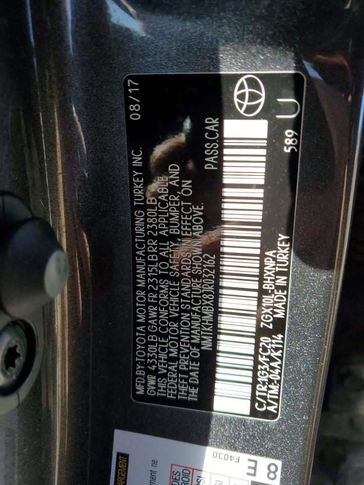 NMTKHMBX8JR032162 TOYOTA C-HR 2018